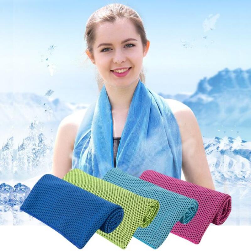 Sports Towel Ice Cool Towel Swimming Hiking Fitness [WC4CD23] green