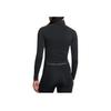 Under Armour Vanish Seamless Solid Color Breathable Short Sports Top Women Tops Black 1384405-001