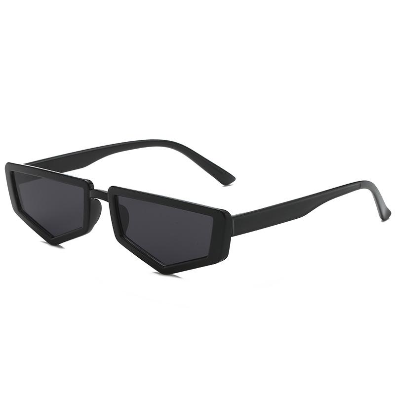 New personalized retro polygonal small frame sunglasses men's and women's trend street shot glasses concave sunglasses S