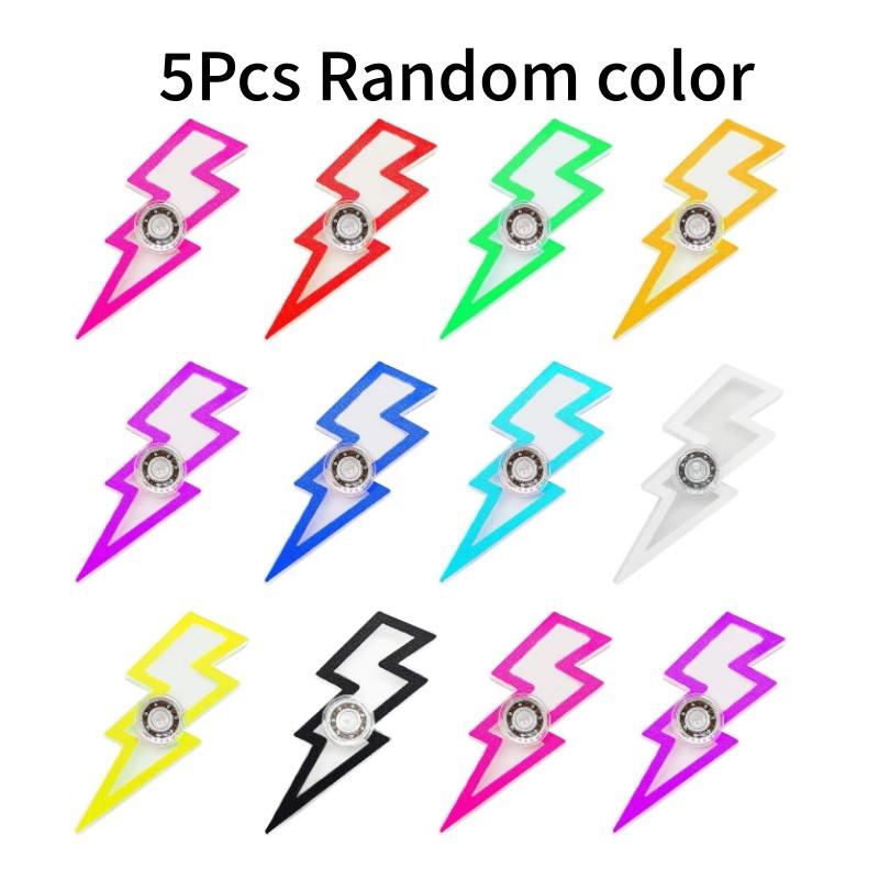 

5/10 Pcs Creative Gyro Lightning Fidget Spinner Stress Relief Fidget Toy Handheld ADHD Hand Spinner Stress Relieving Desktop Toy