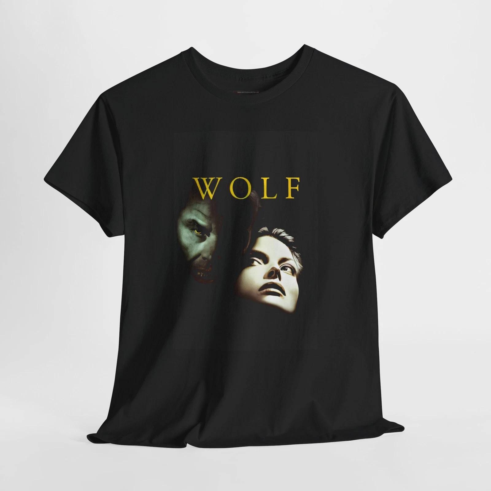 Wolf 1994 Retro Movie Poster Horror Unisex Graphic T-Shirt 3XL