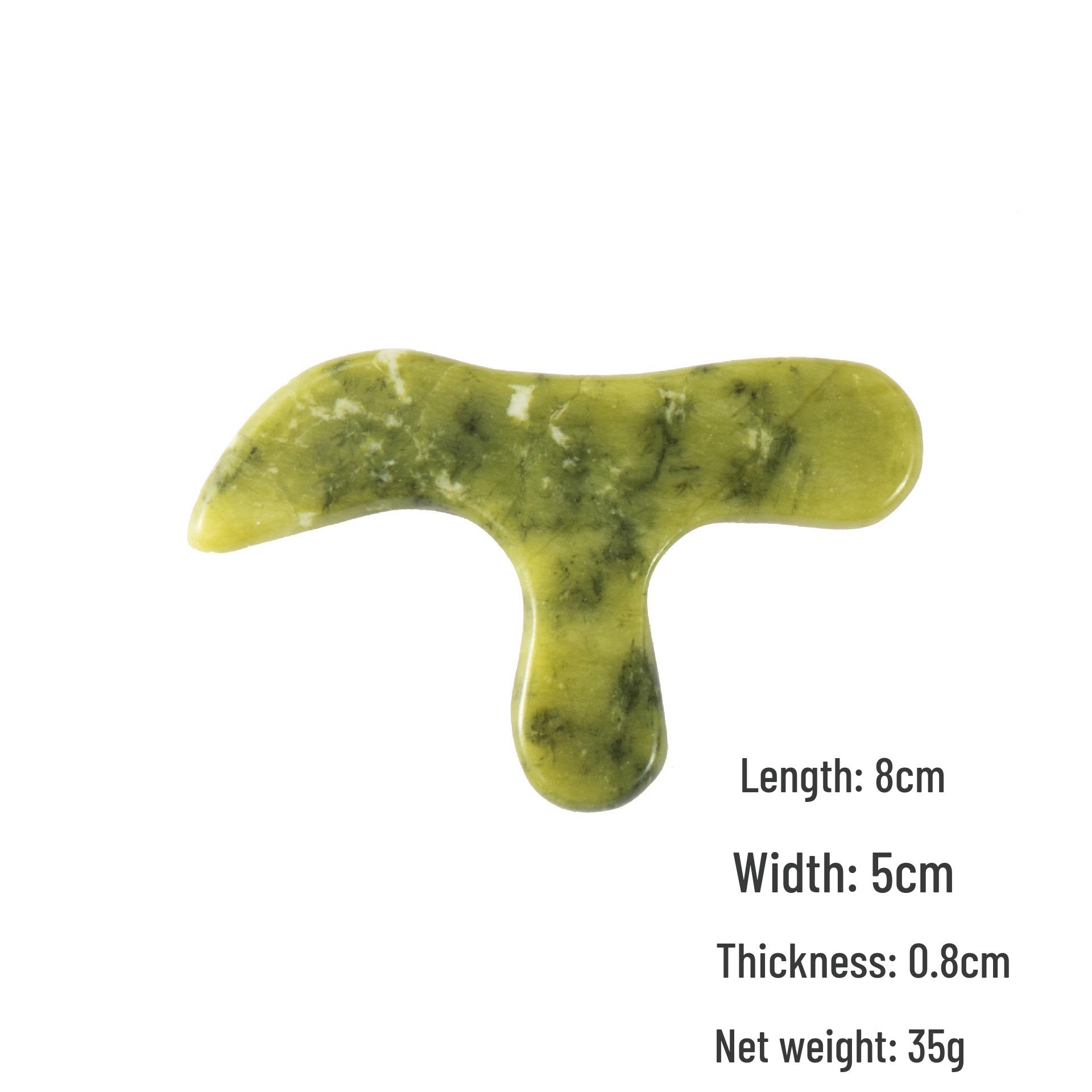 Jade Triangle Sparrow Foot Massager: Xiuyu Acupoint Stick for Sole Massage and Foot Bath.