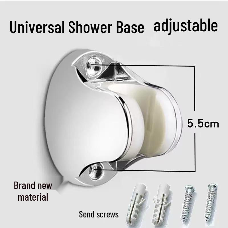 Universal Adjustable No-Drill Shower Head Holder