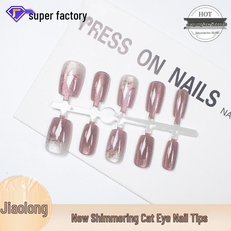 

Jiaolong Cat Eye Moonlight Bamboo Style Wearable Nail Pieces M
