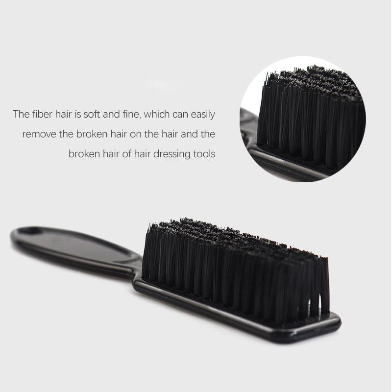 Professional Men'S Shave Beard Brush Plastic Handle Hairdressing Soft Hair Cleaning Brush Oil Head Shape Carving Cleaning Tool