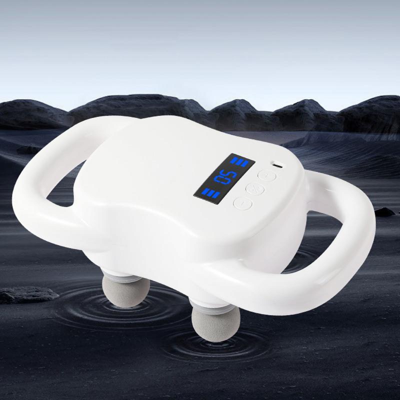 Four-head Fascia Gun Muscle High Power Waist Male And Female Body Relief Cervical Spine Low Back Massager
