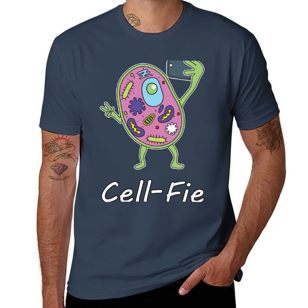 Cellfie Funny Science Biology Tshirt High Elasticity Sports Tee Shirt