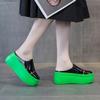 Women's shoes in the summer of 2025 new heelless bag head green bottom trend half slippers women's casual versatile simple fashion