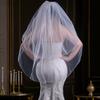 Bridal Veil for Bachelorette Party Sheer Veil for Wedding Headpiece Wedding Veil Head Covering White