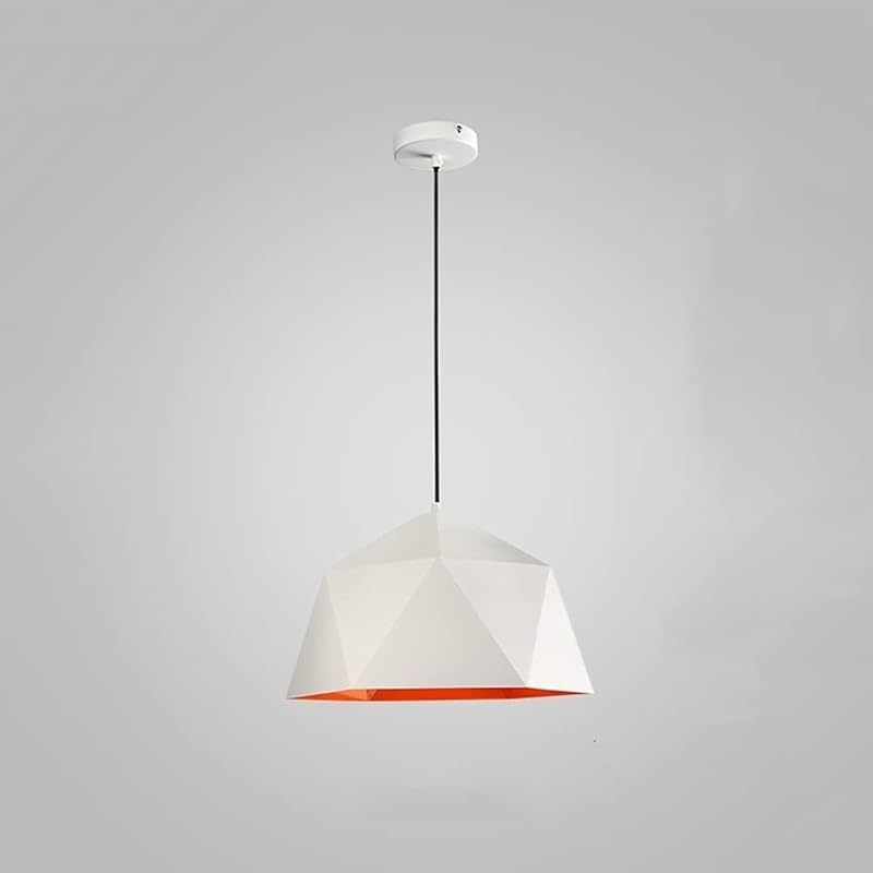 

Adjustable Industrial Diamond Pendant Light Fixture for Kitchen Island, Living Room, Hallway, and Foyer, Indoor Hanging Ceiling Light with 150cm білий