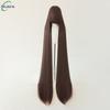 700g Alta Qualità 59" 150cm Lunga Dritta Parrucca Cosplay Con Frangia Biondo Marrone Rosso Verde Blu Resistente al Calore Colori Capelli Parrucche Anime