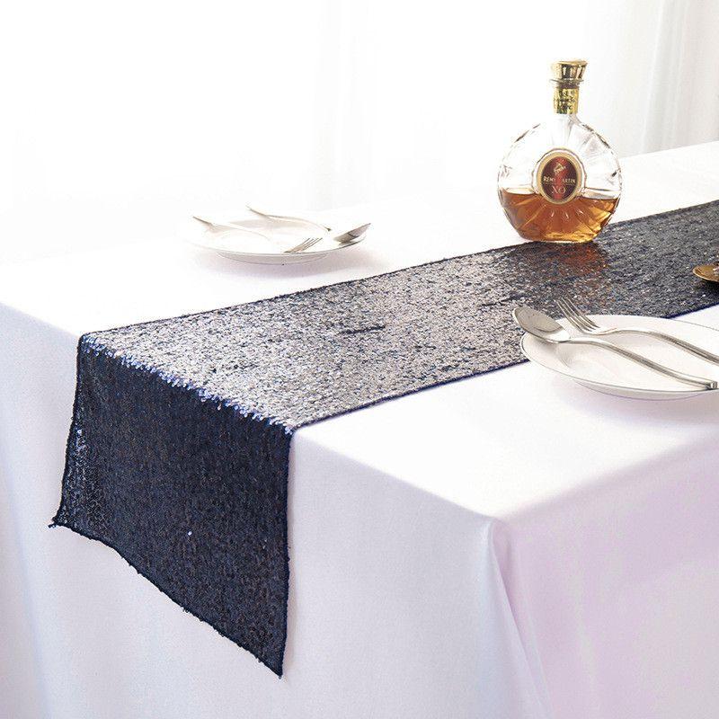 Sequin Glitter 12"x108" Table Runners Cover Sparkly Christmas Wedding Party