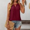 Spring and Summer New Solid-color Round-neck Sleeveless Casual Short-sleeved Vest T-shirt
