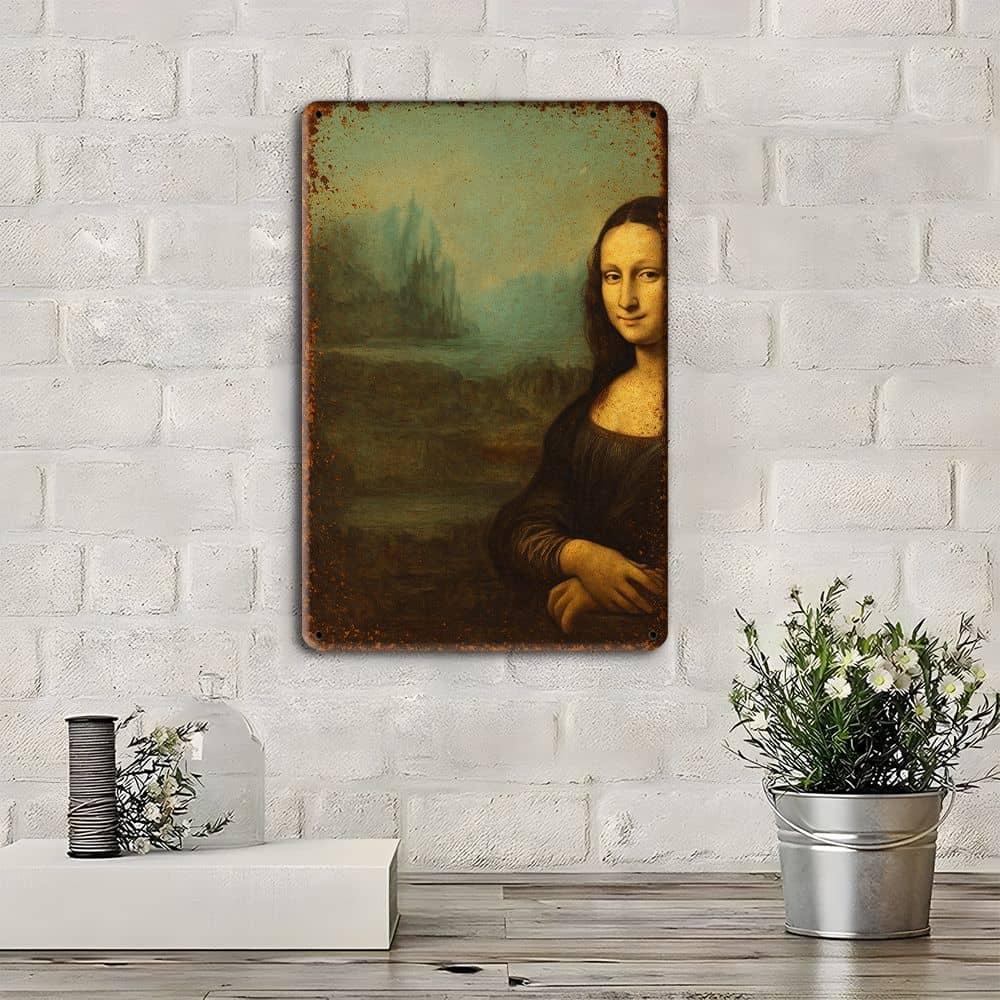 Vintage Metal Sign, 12x8 Inch Rustic Wall Decor.