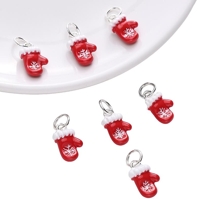 1pc/bag Christmas Series Alloy Pendant DIY Bracelet Necklace Earrings Jewelry Accessories