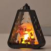 Halloween Lantern Hanging Decors Witch Pumpkin Castle Pattern Portable Lamp For Holiday Party Tabletop Decoration Gift