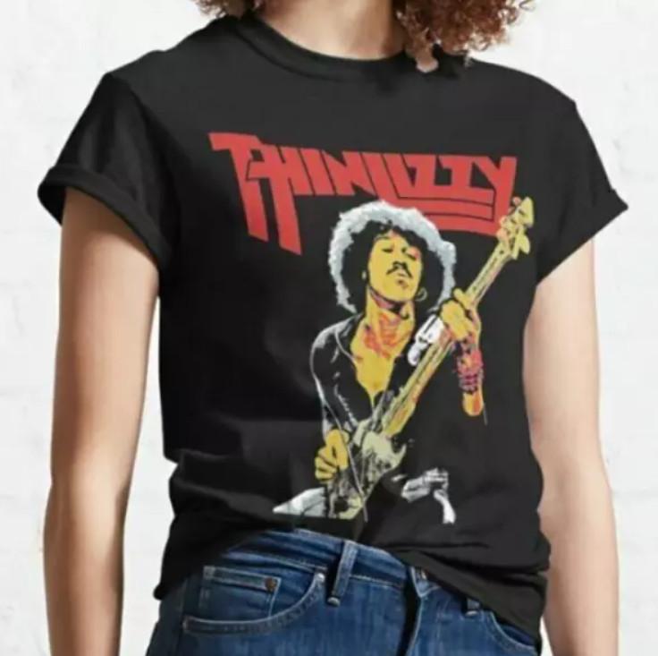 Thin Lizzy Graphic T-Shirt Black Unisex Cotton T-shirt S