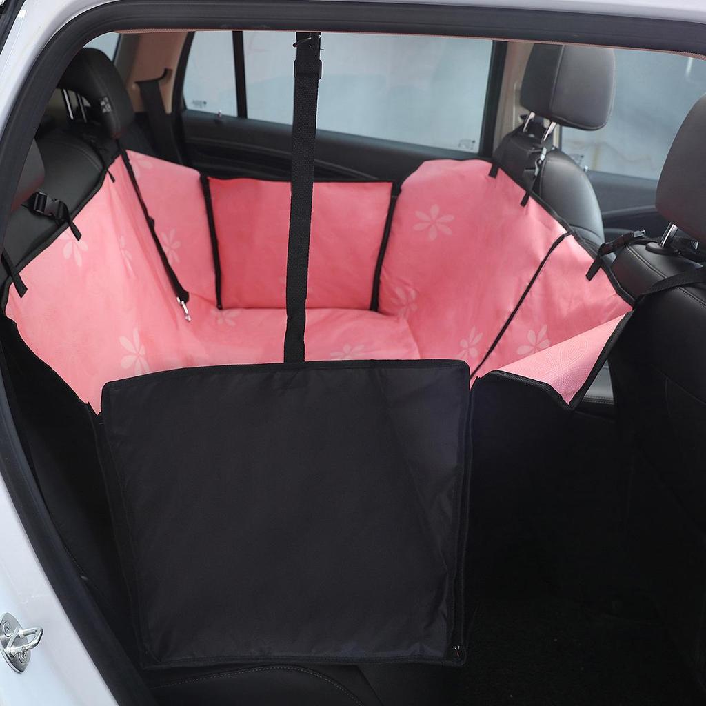 Pet Car Seat Cushion: Oxford Cloth Double Seat Pad for Rear Car Seats