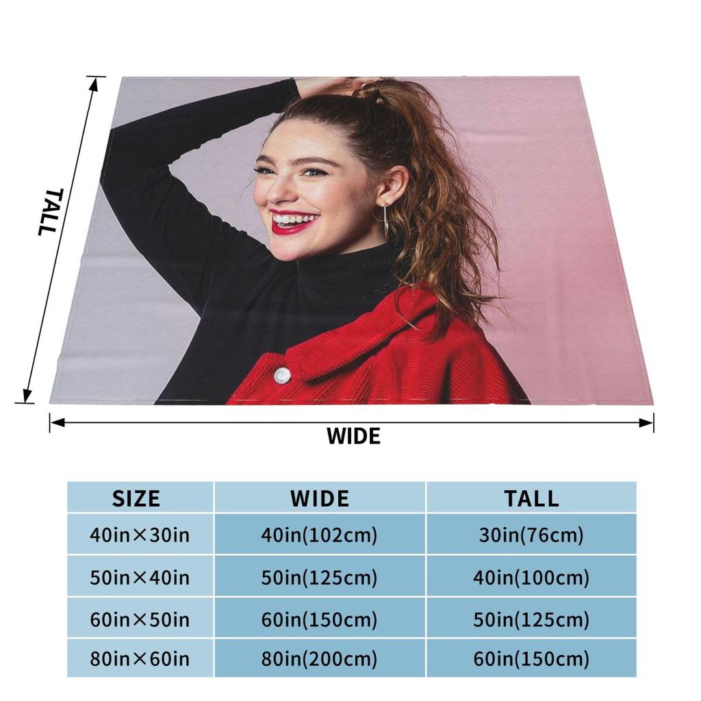 Danielle Rose Russell Blankets Soft Warm Flannel Throw Blanket Plush for Bed Living room Picnic Travel Home Sofa