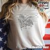Western Boot Stitch Shirt, Eagle, American Flag, TShirt, Tee, Cowgirl, Rodeo, Bella Canvas, Unisex, Country Western, Trendy, Gift for Her