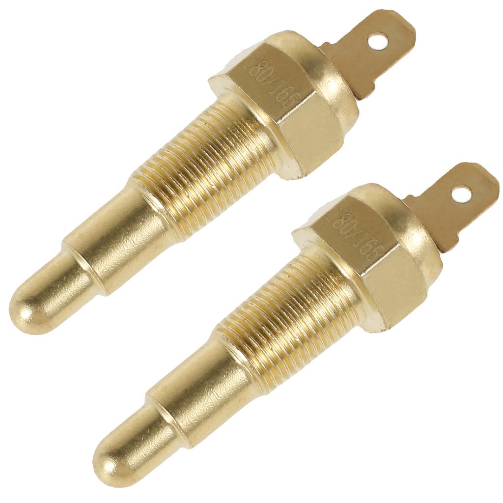 1Pc Engine Cooling Fan Thermostat Temperature Sensor Switch 1/8"NPT 180 Fahrenheit On 165 Fahrenheit Off for Water Oil Coolant Replacement Sensors2