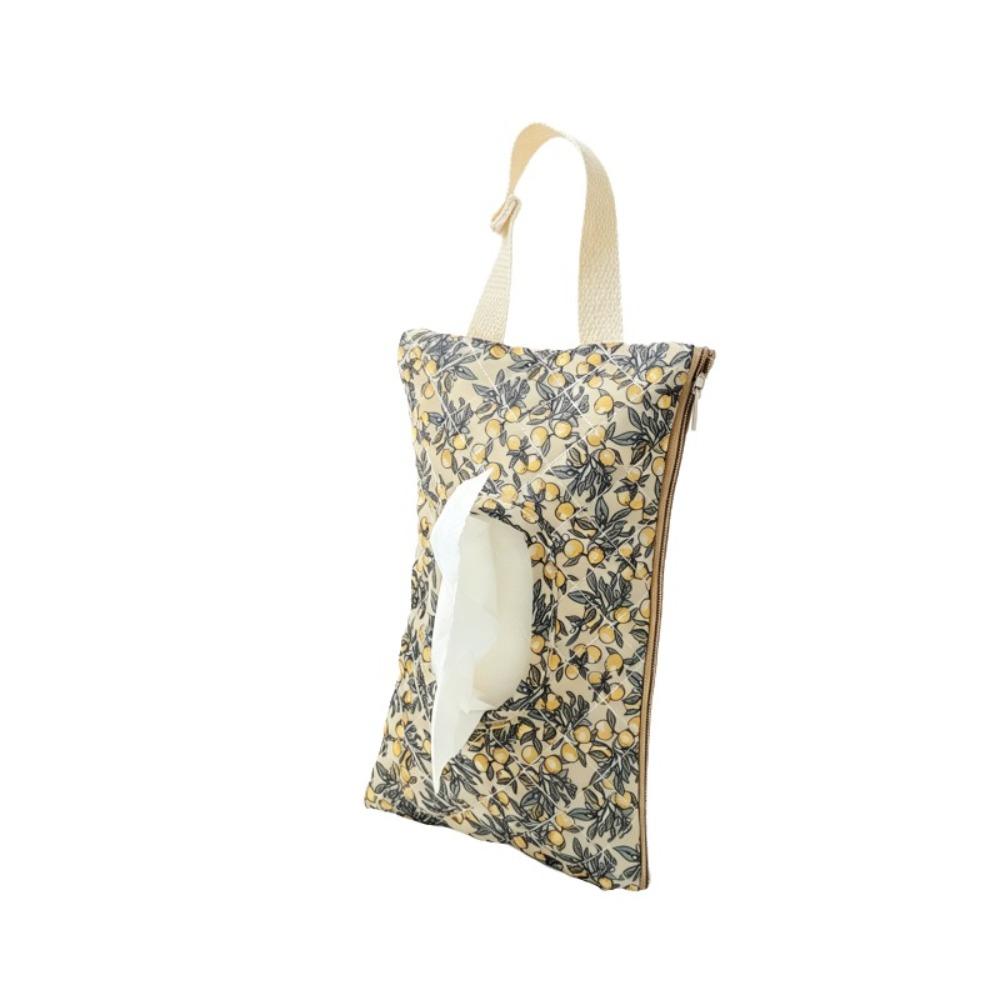 Quilted Baby Wipes Dispenser Floral Design Wet Tissue Storage Bag Mom Travel