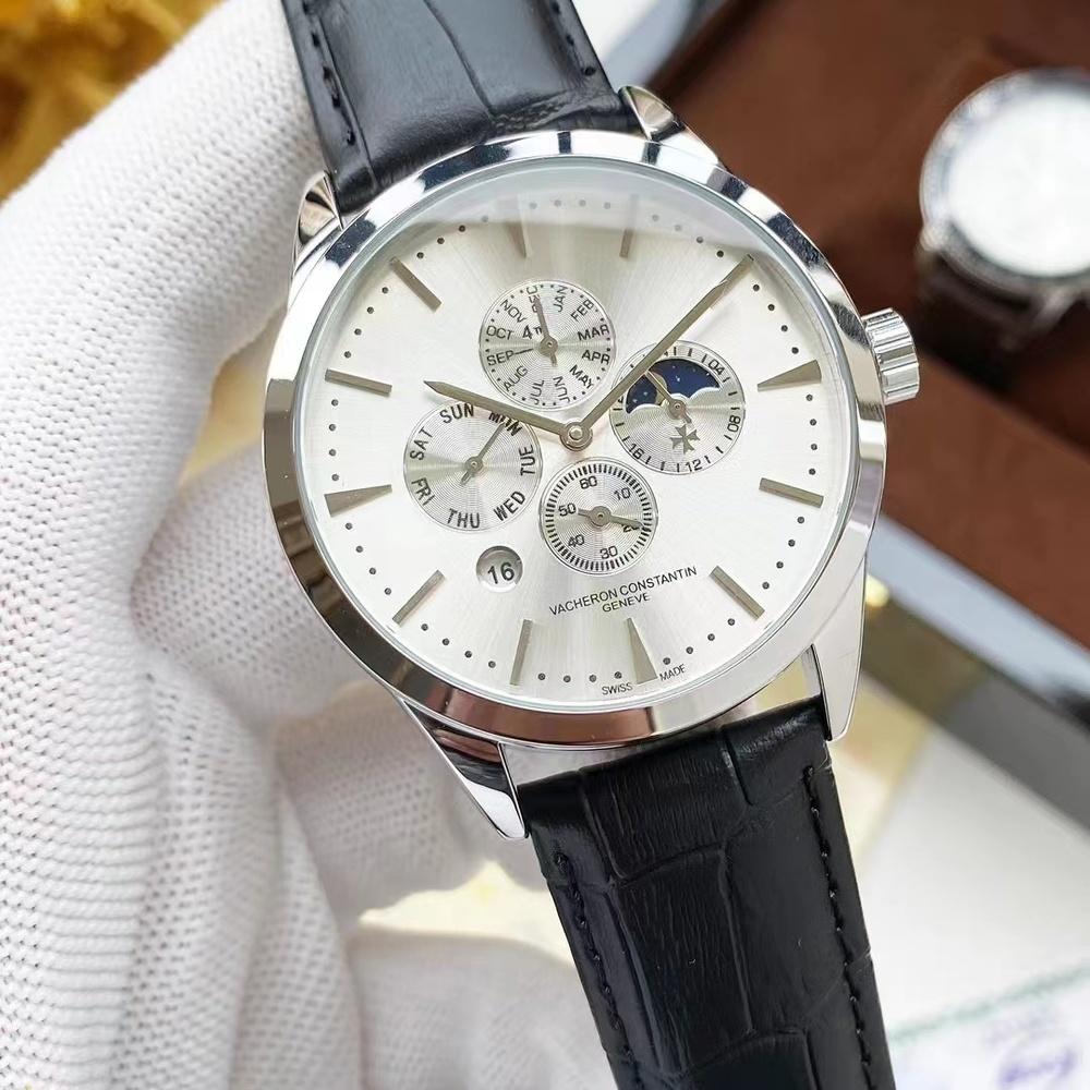 Business Casual Men's Automatic Stainless Steel Mechanical Watch Leather Strap
