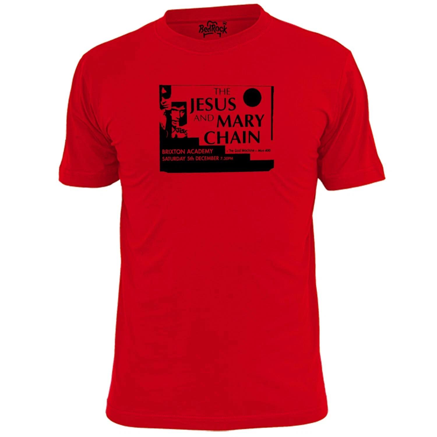 Mens The Jesus And Mary Chain Brixton Gig Poster T shirt S