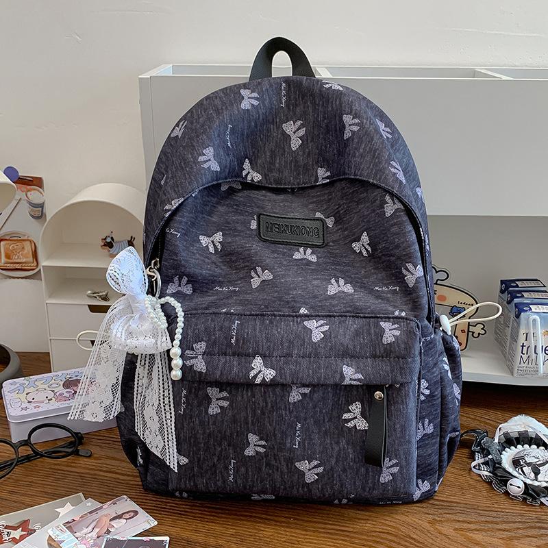 Schoolbag Girl Style High Value Korean Backpack Female Primary School Junior High School Student Campus Backpack Large Capacity Casual School Bag
