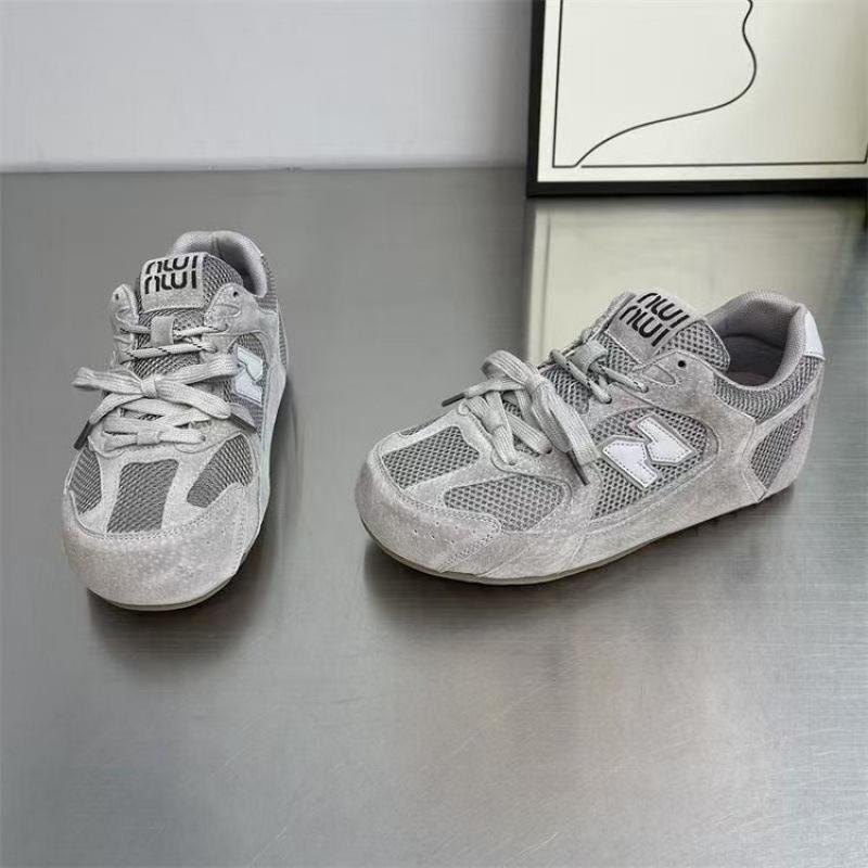 Flat shoes women's spring and summer new retro mesh breathable sports and leisure board shoes