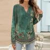Women's Fashion Casual Printed Long Sleeve T-Shirt Pullover Top