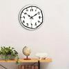 Acrylic Wall Clock with Artistic Graffitis Number Hanging Clock for Classroom or Studio