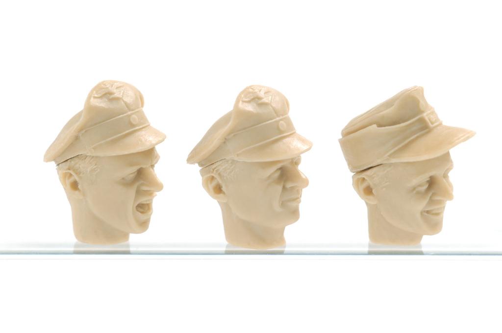 Brick Works Maschinen Krieger Strahl Army Male Head Part A Scale Resin Cast Assembly Kit 1/20