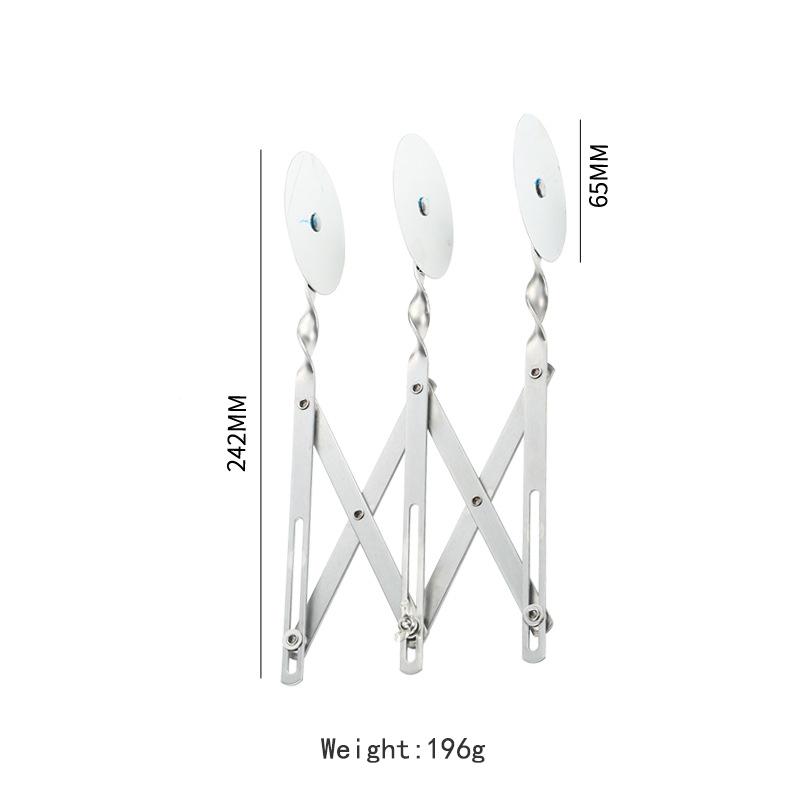 Pastry Cutter Stainless Steel Dough Cutter Roller Divider  Multi-Round Pastry Knife Baking Cookie Dough Cutter Divider