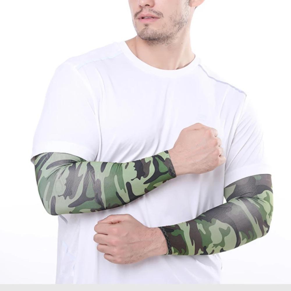 2 Stuks Unisex Koelende Armmouwen Cover Sporten Hardlopen UV Zonbescherming Outdoor Mannen Vissen Fietsen Mouwen voor Verbergen Tatoeages
