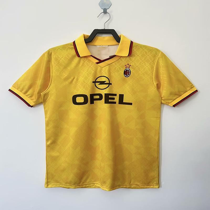 06 Champions League Final Edition AC Mailand Retro Trikot Nr. 22 Kaka 95-96 Heim Lang Kurzarm Klassisches Fußballtrikot