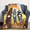 1pc We Bare Bears Flannel Throw Blanket Lightweight Soft Warm All Season Blanket for Sofa, Bed, Travel,L1028151