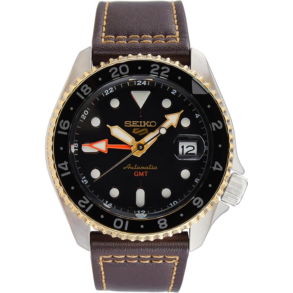 

SEIKO 5 Sports SKX GMT Автоматичні Чоловічий Годинник Чорний Циферблат SSK036