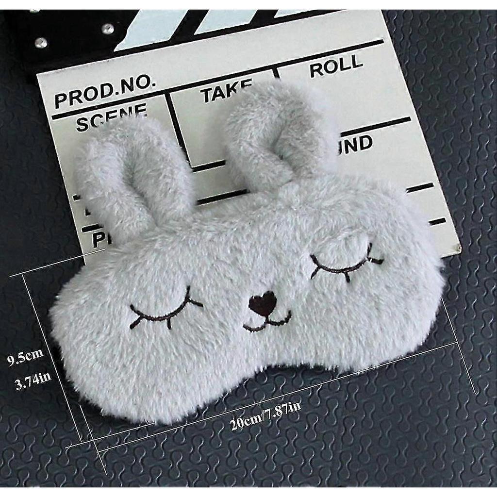 4 Pieces Of Cute Animal Baby Rabbit Sleep Eye Mask Soft Plush Sleep Eye Mask $ 4 Pieces Of Cute Simple