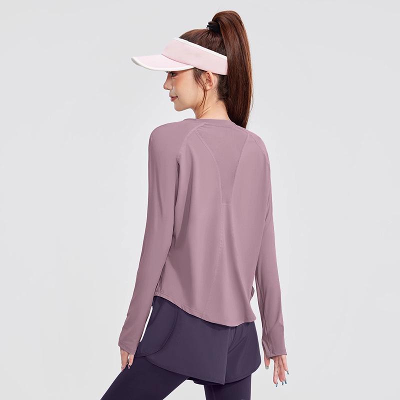 Women's Quick Dry Long Sleeve T-shirt: Slimming, Comfortable, Ideal for Running, Tennis, Badminton, and Casual Sports