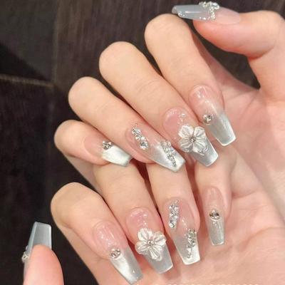 100Pcs/Box Fake Nail Tips Full Cover Coffin Press On Nail Extension Clear Soft Gel Tips False Nail Design Manicure Tools