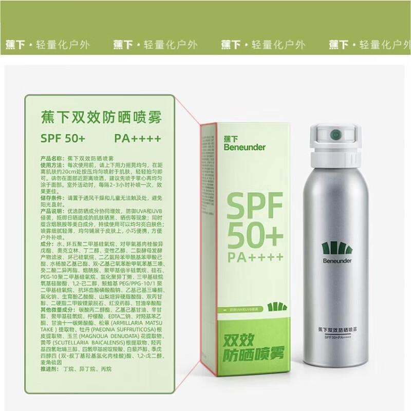 Beneunder SPF50+ Sunscreen Spray