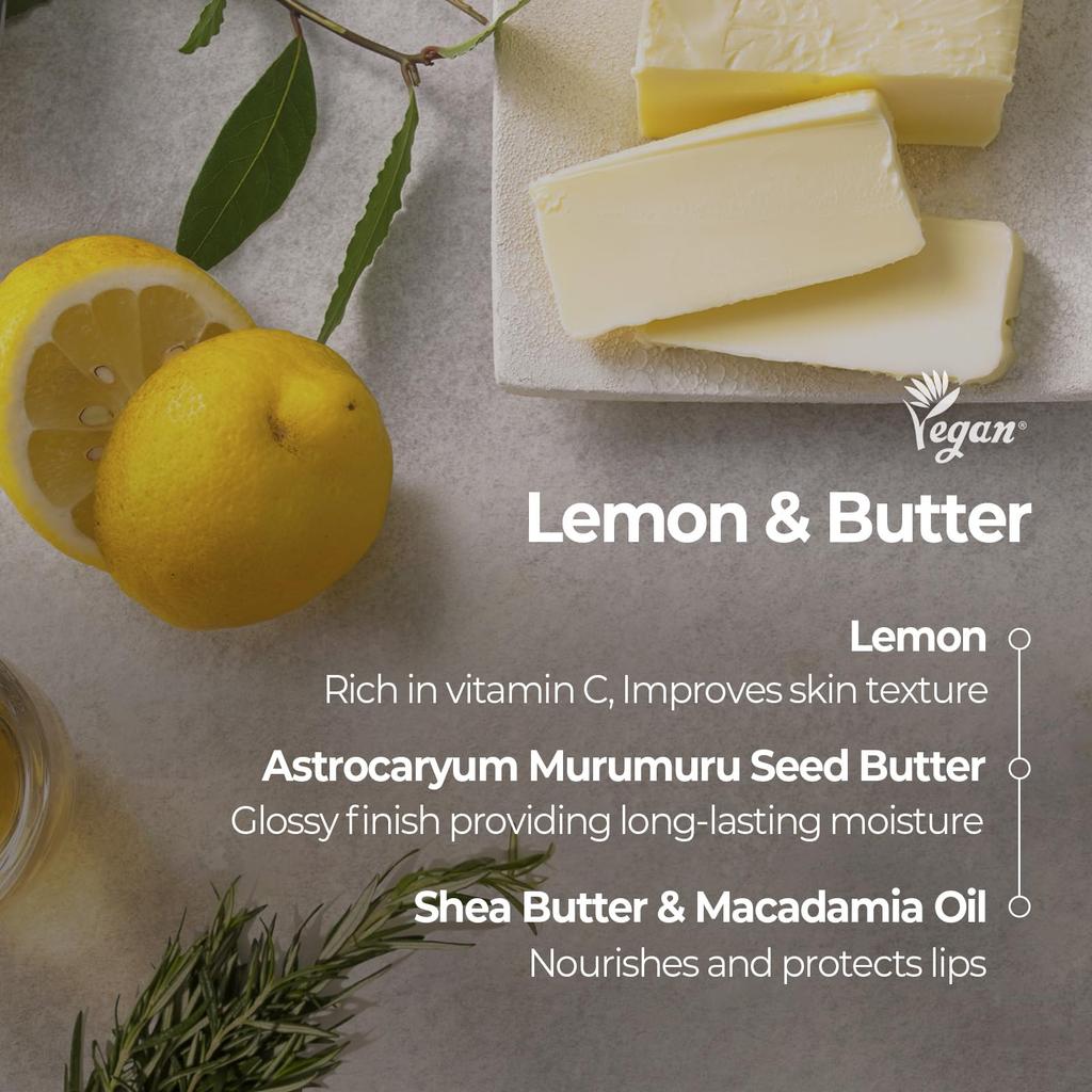 SKINFOOD Lemon Dill Butter Food Mask Lip Balm 21ml Lip Balm Lip Sleeping Mask Lip Cream Lip Scrub Moisturizing Korea