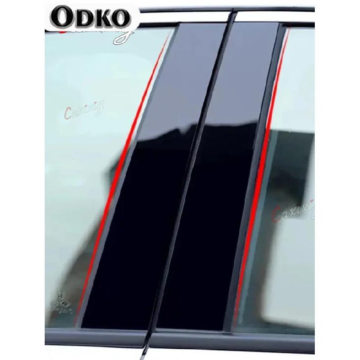 8Pcs Car Door Window Pillar Posts Trim Cover for Honda Civic 2012 2013 2014 2015 BC Column Sticker Accessories
