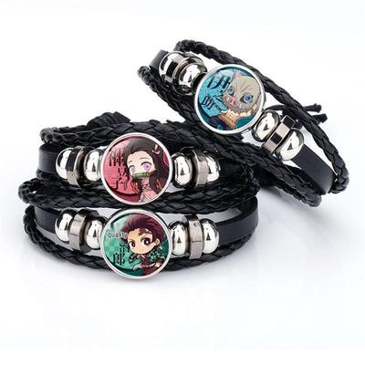 Demon Slayer Zeitjuwel Rindsleder Verstellbares Armband