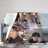 Choi San Bad Ateezs Blankets Soft Fleece Comfortable Present  Throw Blankets Quilt