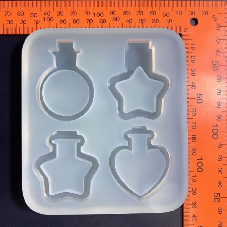 Resin Shaker Mold Quicksand Resin Casting Epoxy Silicone Mold for DIY Keychain