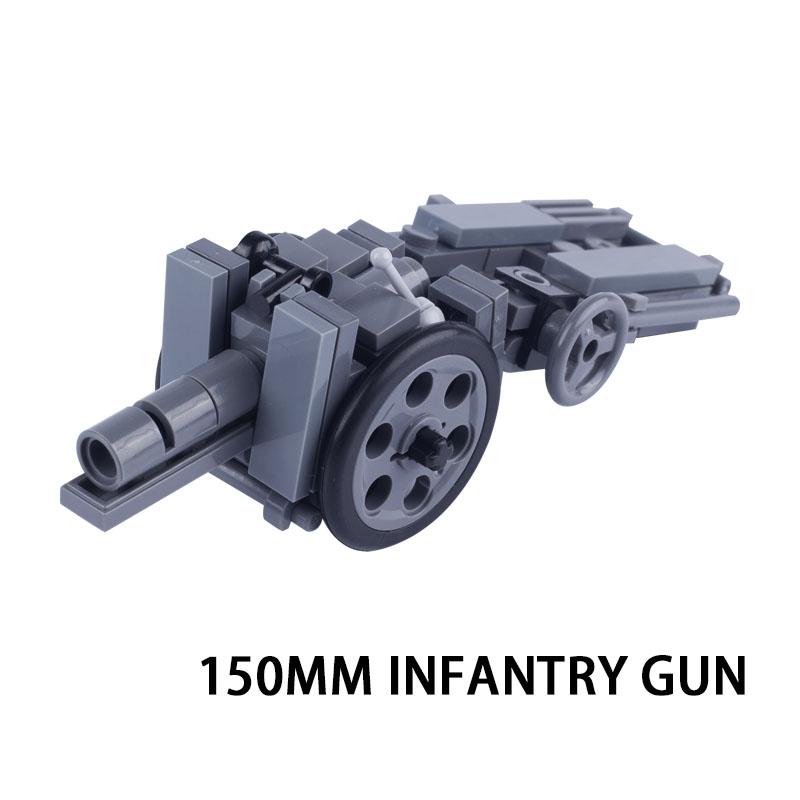 MOC Bricks Toys Military Army Accessories WW2 Soviet Tank Gun Weapons Soldier Figures Building Infantry Rocket Launchers Blocks