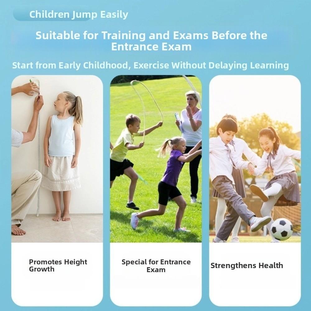 Wooden Handle Children's Skipping Rope Adjustable Students Jump Rope  For Fitness Outdoor Activity
