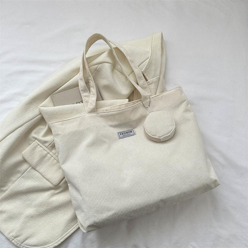 Trendy Summer 2023 Canvas Tote Bag Stylish Casual Shoulder Bag For Women